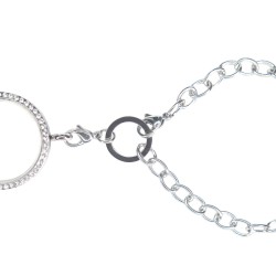 Crystal round O ring bracelet