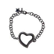 Heart crystal bracelet