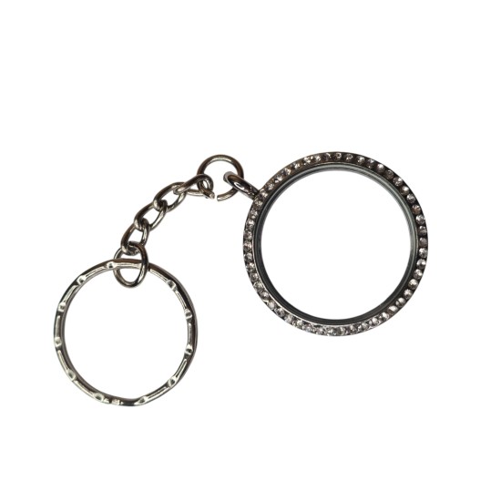 30mm Crystal keyring