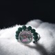 Dark green shambala bracelet