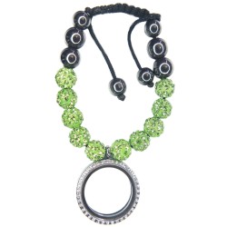 Green shambala bracelet