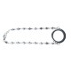 30mm round heart link bracelet