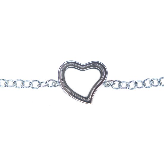 Heart smooth bracelet