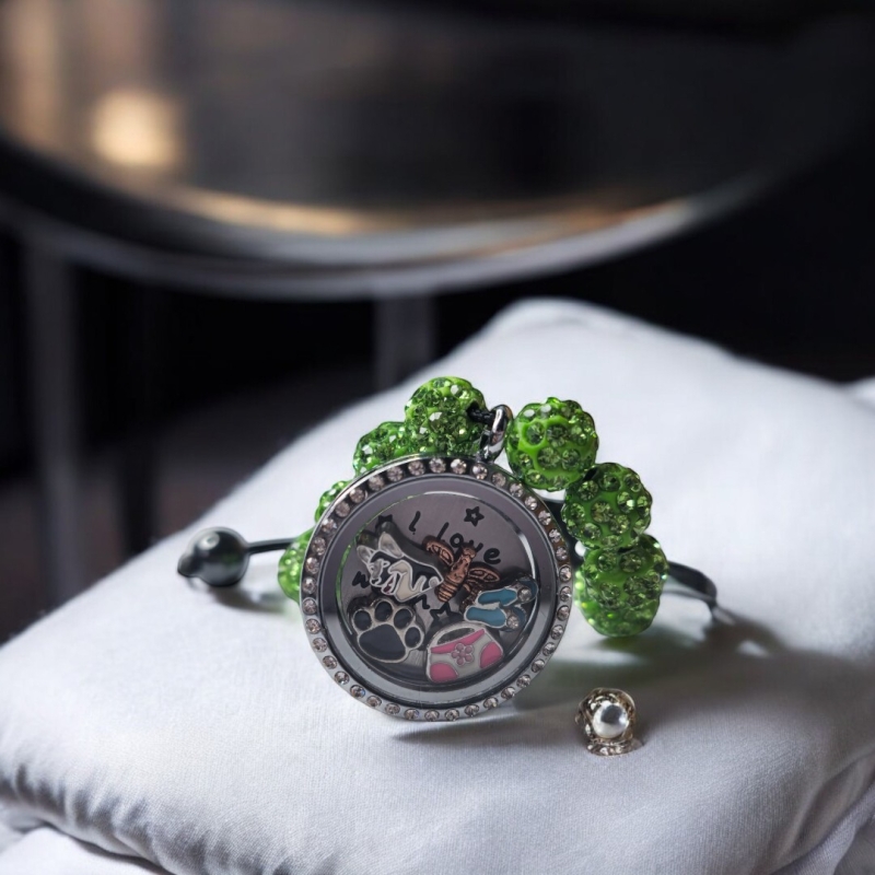 Green Shambala Bracelet