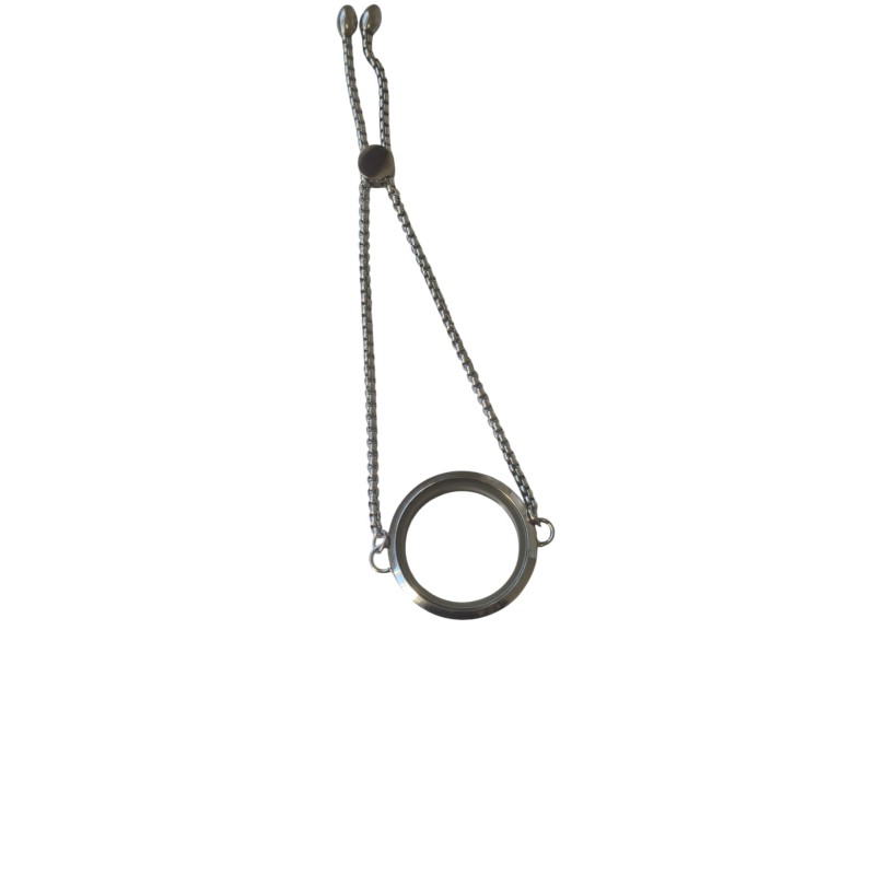 30mm Stainless steel slider bracelet