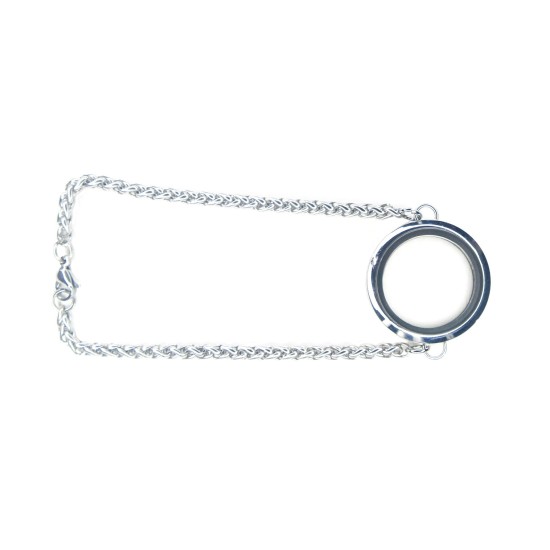 30mm round Closed link bracelet