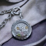 30mm diamond cut locket necklace