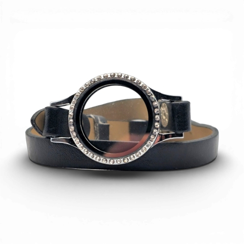 30mm Black Wraparound Bracelet
