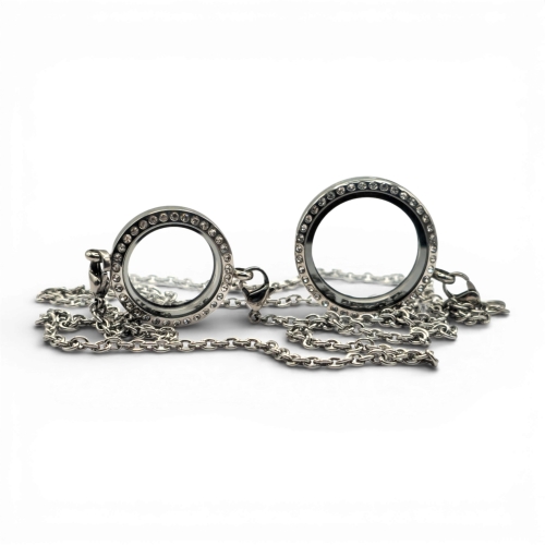 Duo Stainless Steel Locket Necklace