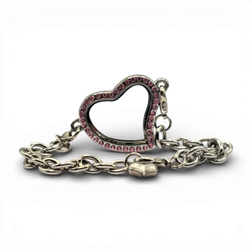 Pink Heart Crystal Bracelet Pink Heart Crystal Bracelet