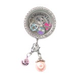 30mm Crystal round locket sticker 30mm Crystal round locket sticker