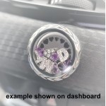 30mm smooth round locket sticker