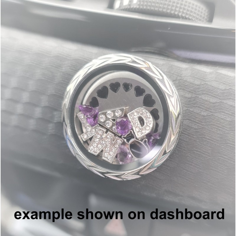 30mm smooth round locket sticker