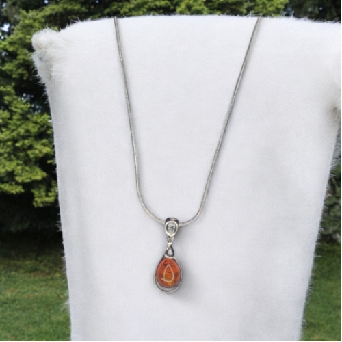Amber Teardrop Pendant Amber Teardrop Pendant