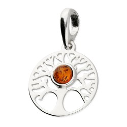 Amber tree of life pendant