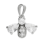 Cubic Zirconia Bee Pendant