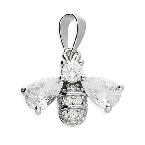 Cubic Zirconia Bee Pendant