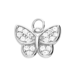 Cubic Zirconia Butterfly Pendant