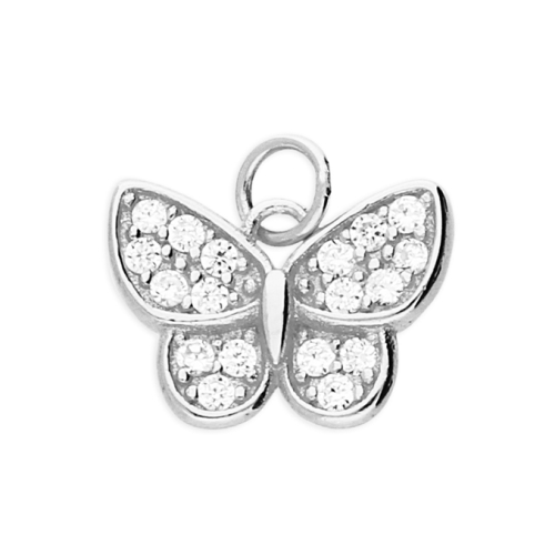 Cubic Zirconia Butterfly Pendant