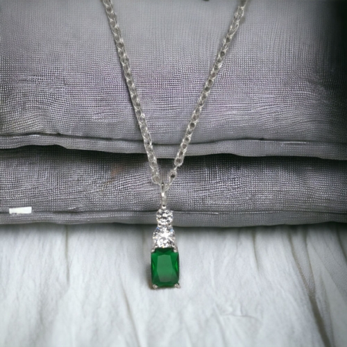 Emerald Cubic Zirconia Pendant Emerald Cubic Zirconia Pendant