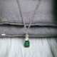 Emerald Cubic Zirconia pendant