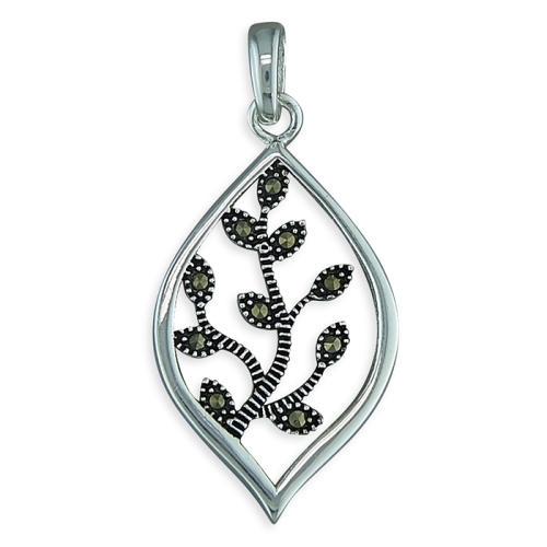 Marcasite Branches Pendant
