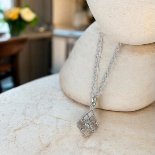 Open Wire Teardrop Pendant