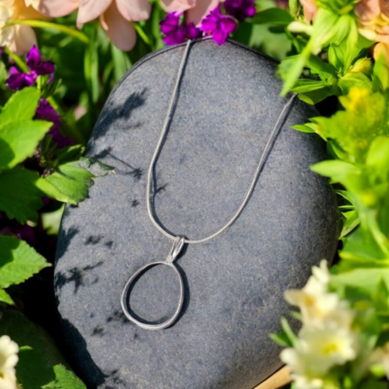 Organic Oval Pendant