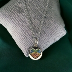 Cubic Zirconia Rainbow Heart Pendant