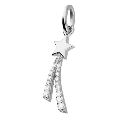 Cubic Zirconia Shooting Star Pendant