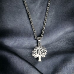 Cubic Zirconia small tree of life pendant