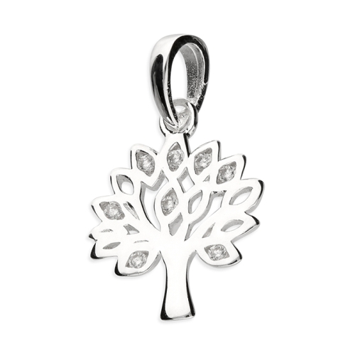 Cubic Zirconia Small Tree Of Life Pendant