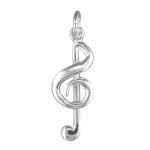 Sterling Silver Treble Clef Pendant