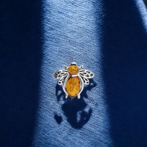Amber bee brooch Amber bee brooch