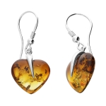 Amber Heart Earrings Amber Heart Earrings