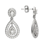 Teardrop Moissanite Earrings