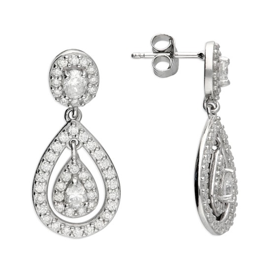 Teardrop Moissanite earrings