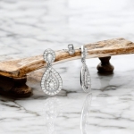 Teardrop Moissanite Earrings