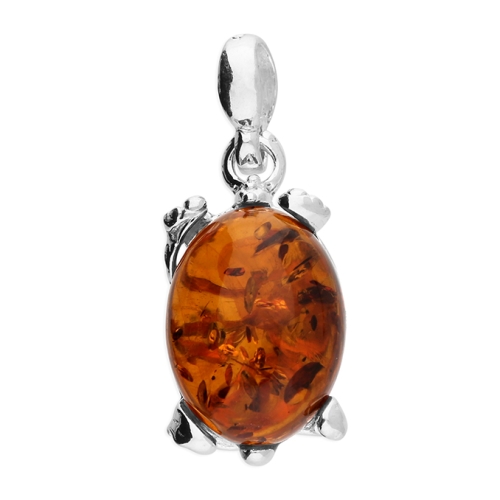 Amber Tortoise Pendant