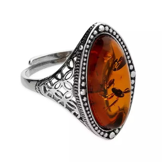 Adjustable Amber ring