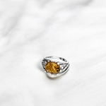 Amber Woven Ring