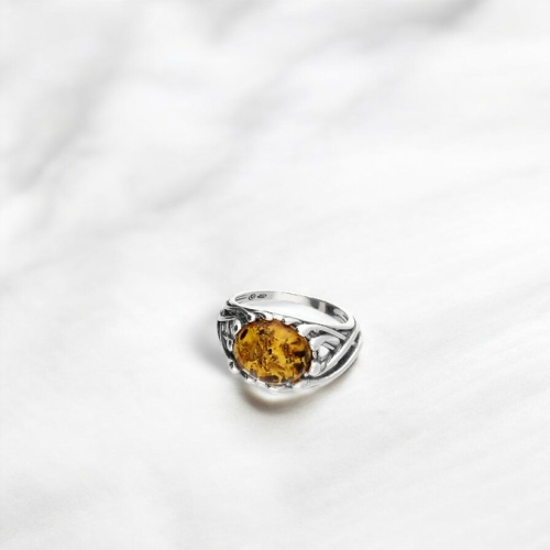 Amber Woven Ring