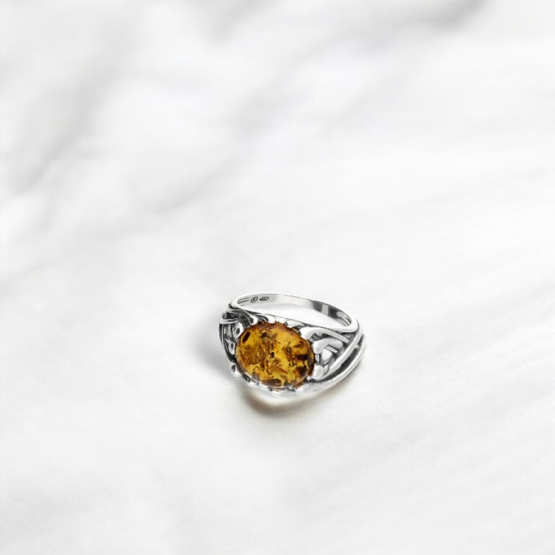 Amber Woven Ring