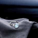 Blue Topaz Rectangle Ring