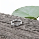 Cubic Zirconia Entwined Eternity Ring Cubic Zirconia Entwined Eternity Ring