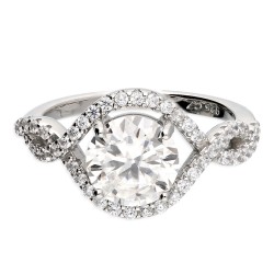 Moissanite Solitaire Ring