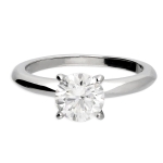 Moissanite Single Solitaire Ring Moissanite Single Solitaire Ring