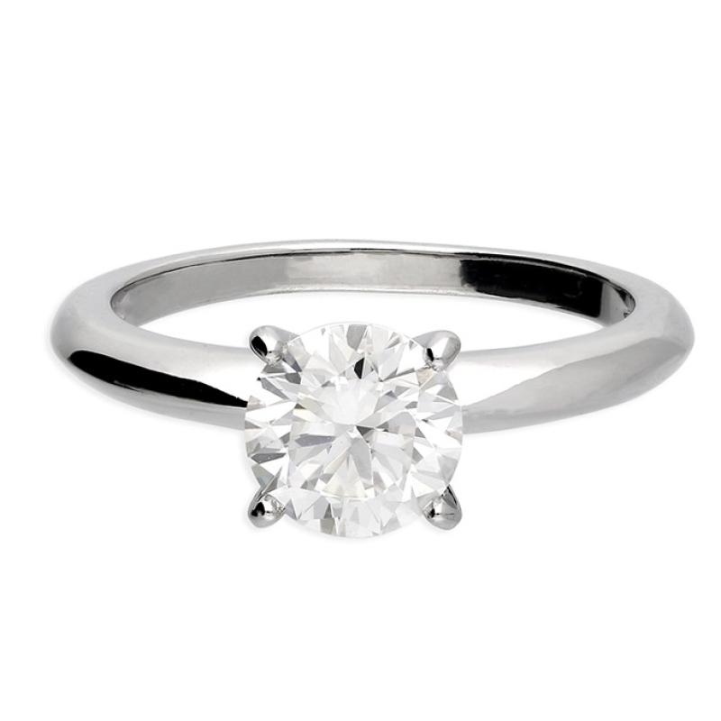 Moissanite Single Solitaire Ring Moissanite Single Solitaire Ring