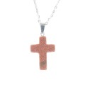 Stone Cross Pendants