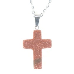 Stone cross pendant 1